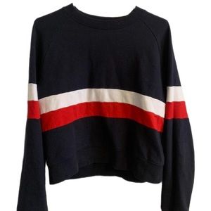 Brandy Melville Red, White, and Blue Crewneck